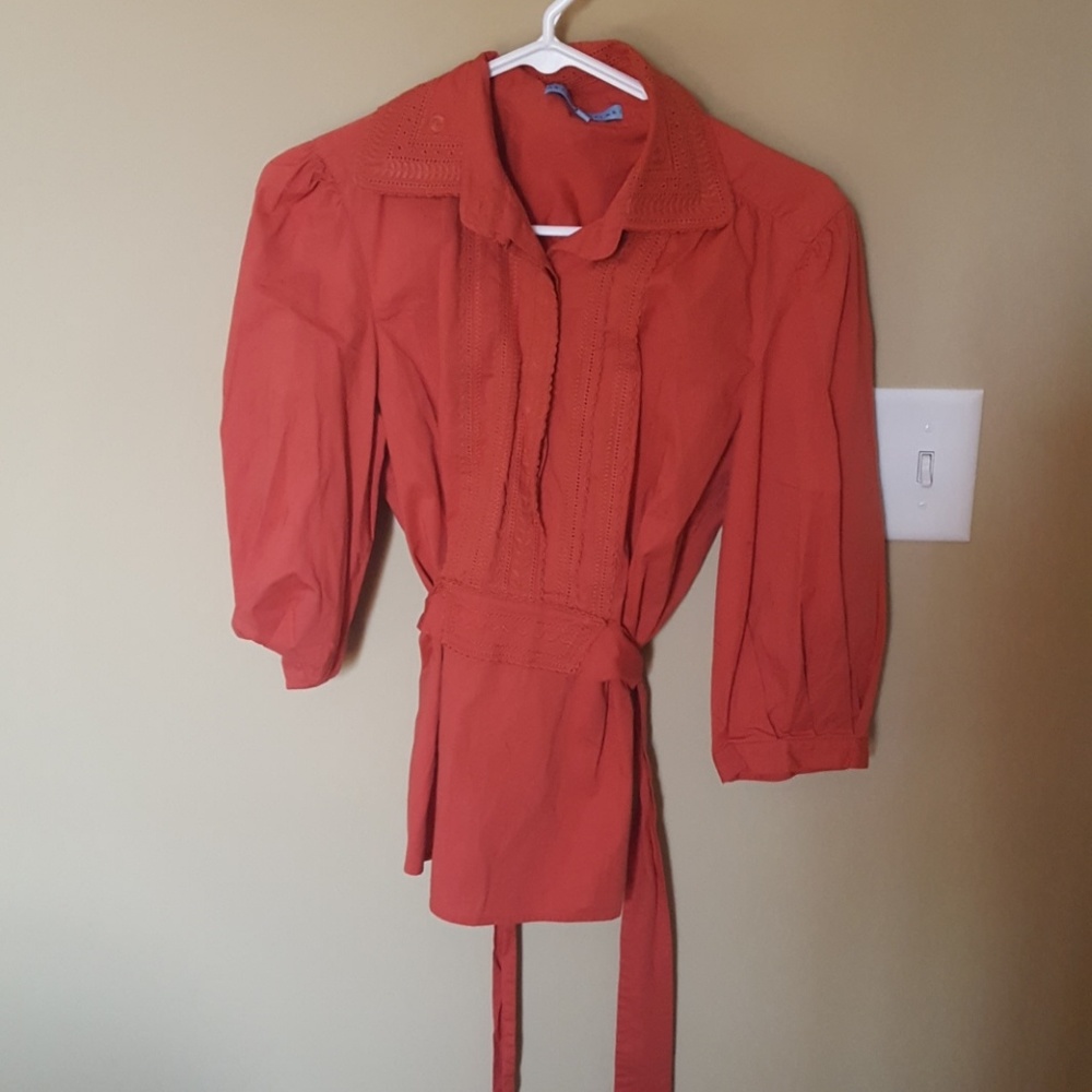 Orange blouse